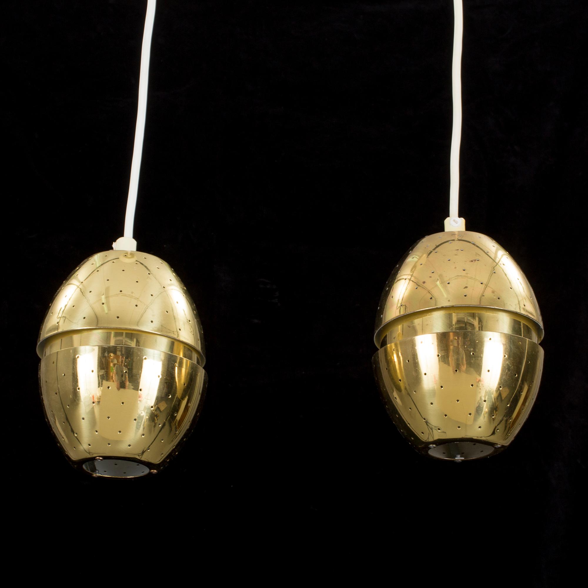 FÖNSTERLAMPOR, ett par, Hans -Agne Jacobsen, Markaryd, 1970-/80-tal.