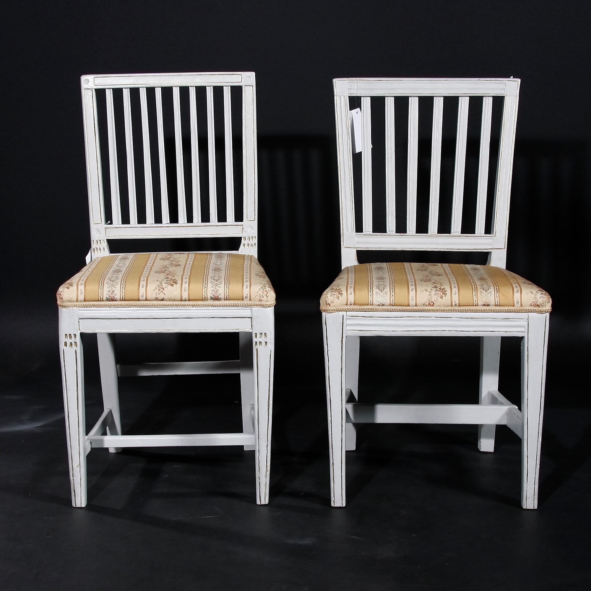 STOLAR, ett par, gustaviansk provins, 1800-talets första del.