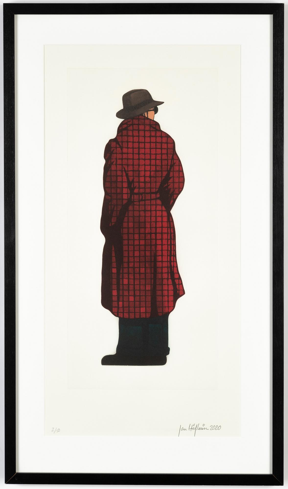 Jan Håfström, etching in colours, 2020, signed 2/50.