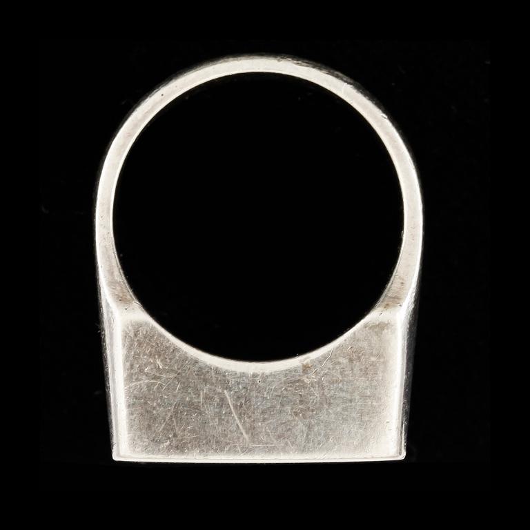 RING, silver, Sigurd Persson, Stockholm 1973. Vikt 15 gram.