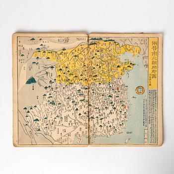 An historical Atlas over China, 19th Century efter Nagakubo Sekisui (1717-1801).