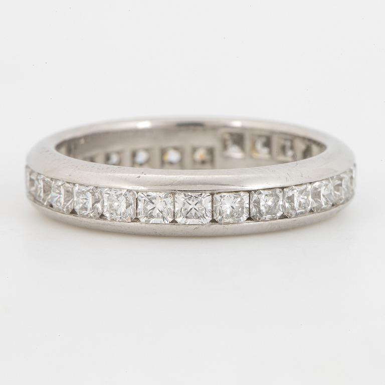 Tiffany & Co, Lucida diamond eternity band ring, platinum.