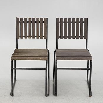 Garden chairs, 6 pcs, mid-20th century.