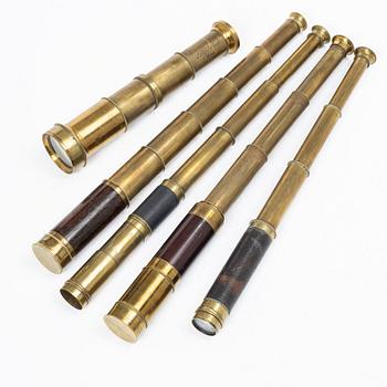Five telescopes, 19th and 20th century.