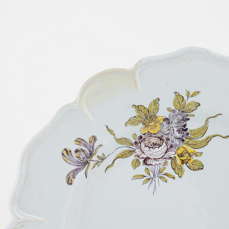A Rörstrand faience plate, 1769.