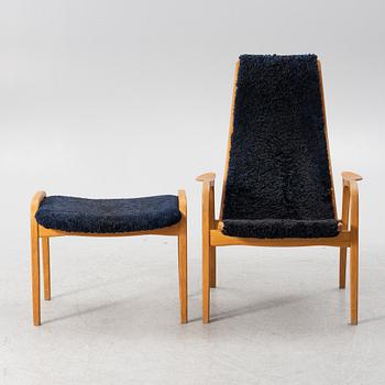 Yngve Ekström, a 'Lamino' armchair with ottoman, Swedese.