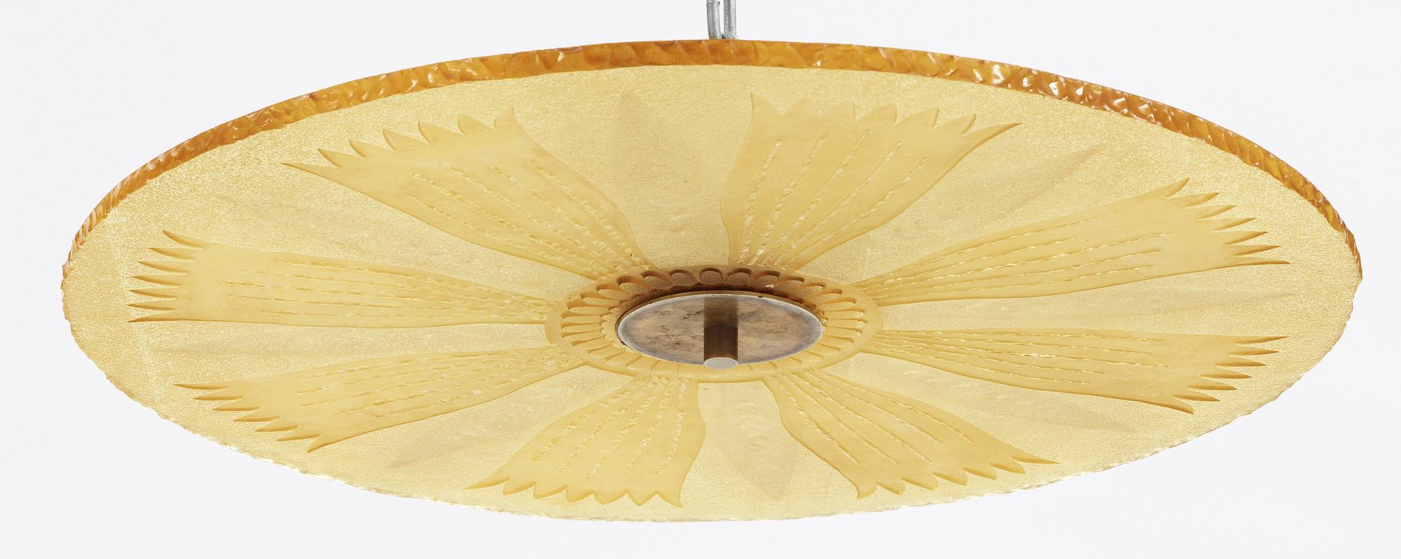 TAKPLAFOND, Glössner & Co, B. Hörlin, sign  och dat-43. H 13.