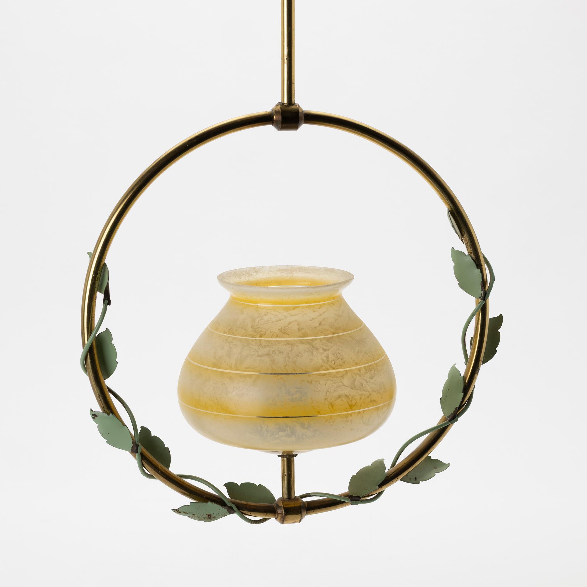 Ceiling lamp, Nybro Armaturfabrik, model 34, mid-20th century.
