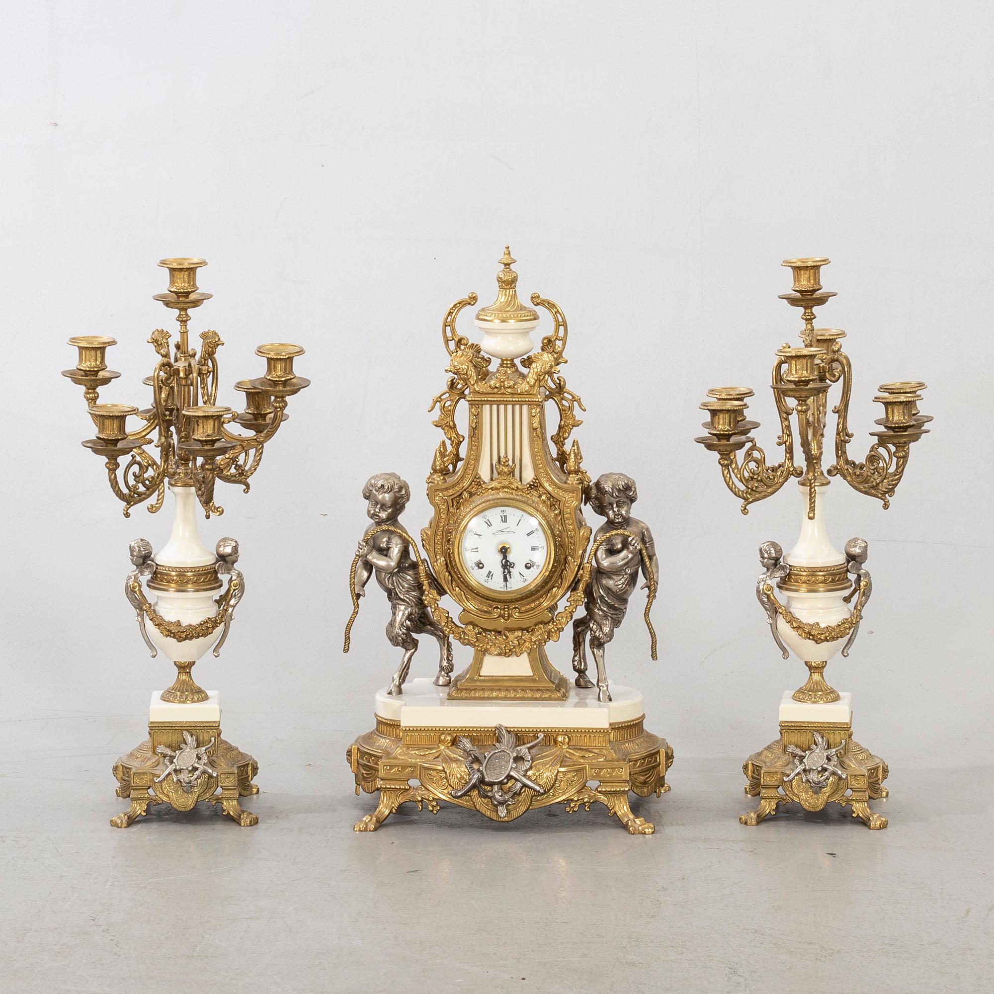 GARNITYR 3 dlr Louis XV-stil 1900-tal.