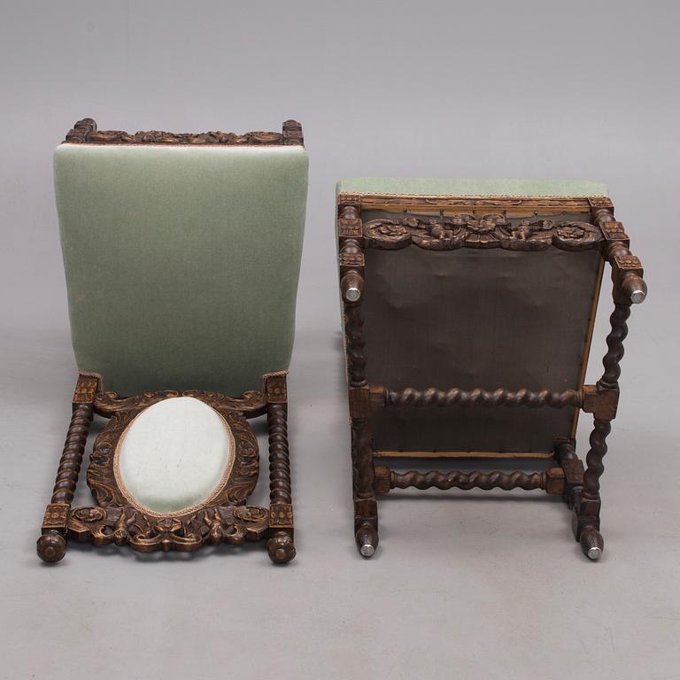 STOLAR, 4 st, barockstil, 1920-tal.