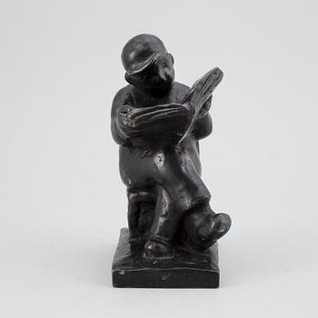 SVEN LUNDQVIST, skulptur, brons, signerad.