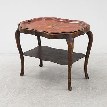 A rococo-revival tray table, later part of the 19th Century.