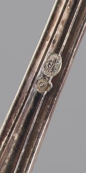 KAFFESKEDAR, 12 st, silver, Sachsisk modell, Danmark. Vikt ca 137 gram.