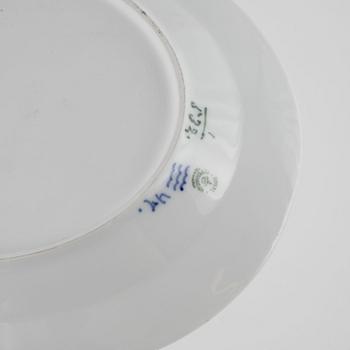 A "Musselmalet Halvblonde" twentysix pieces Porcelain Coffee Service, Royal Copenhagen, Denmark.