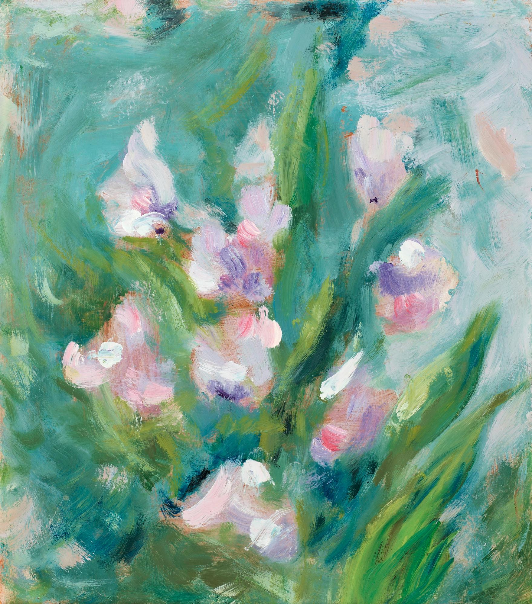 Helene Schjerfbeck, Pink sweet peas.