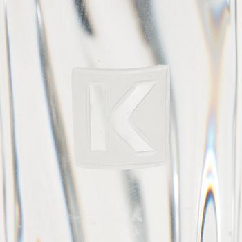 TAPIO WIRKKALA, vaser, 2 st, 3241, glas, "Kalvolan kanto" (Stubbe), signerade.