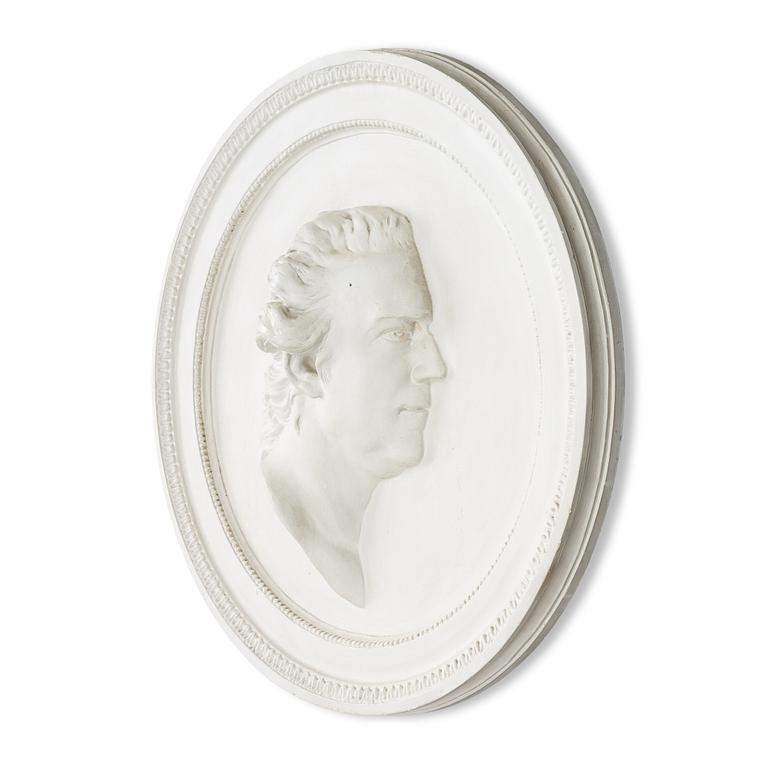 Portrait medallions, a pair, after Johan Tobias Sergel (Sweden 1740–1814),