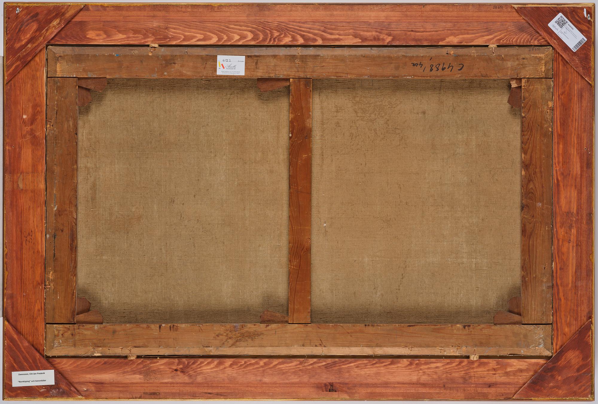 Christian Fredrik Swensson (Svensson), Christian Fredrik Swensson, "Norrköping" and cannon boats.