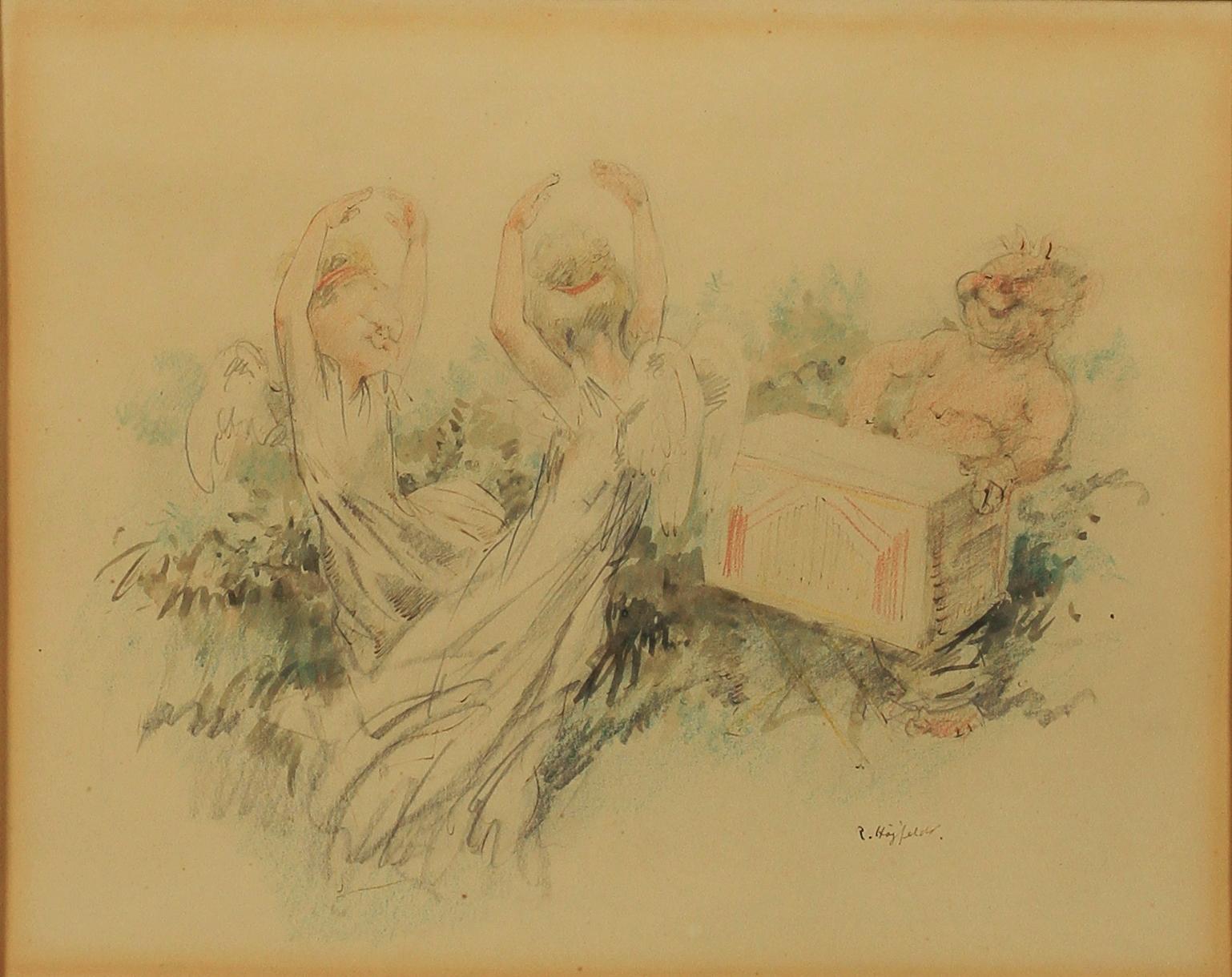 ROBERT HÖGFELDT, blandteknik, sign.