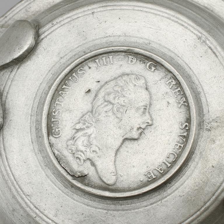 STOP samt FAT, ett par, tenn, 1700-tal.