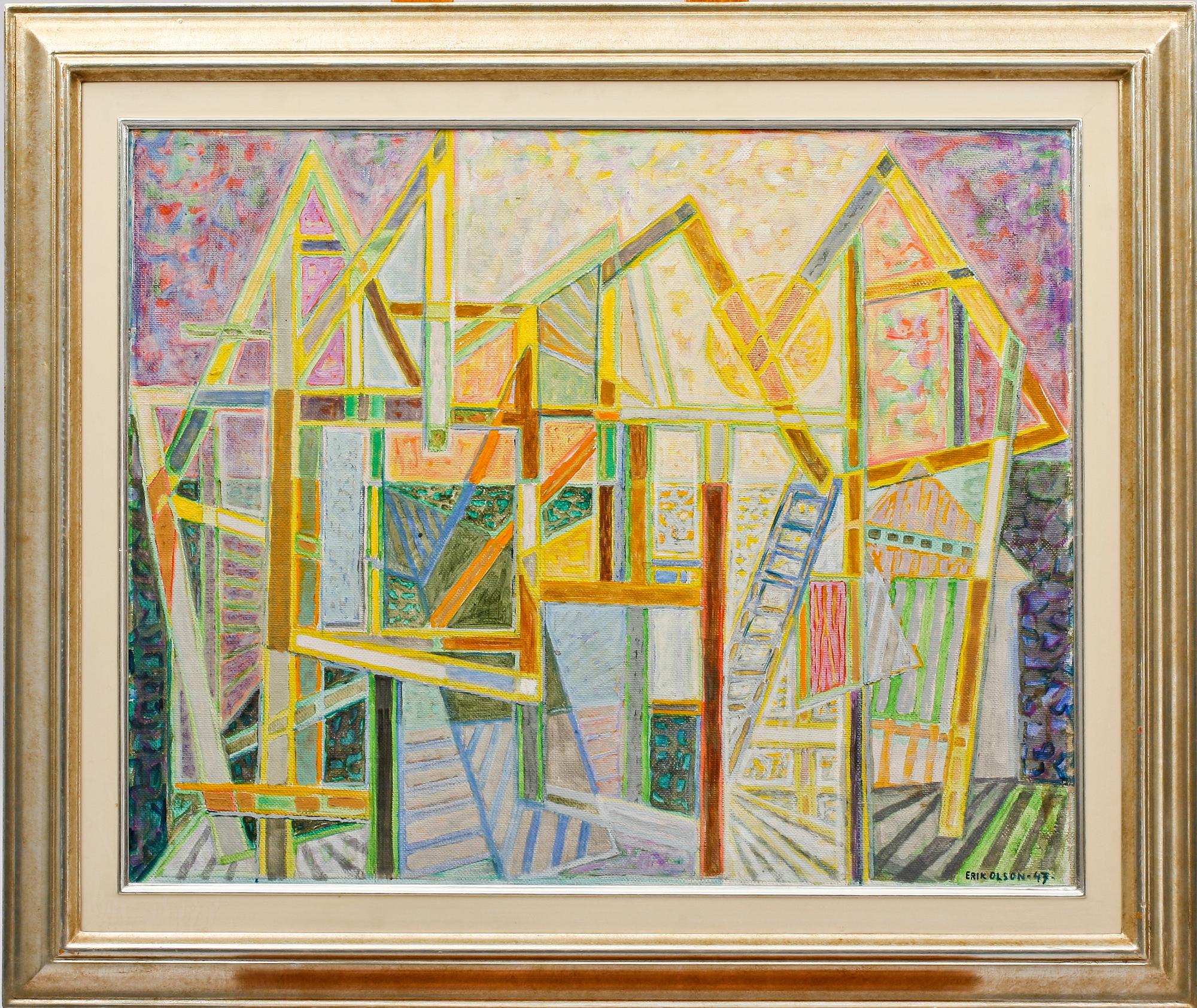 ERIK OLSON, olja på pannå, sign och dat 47.