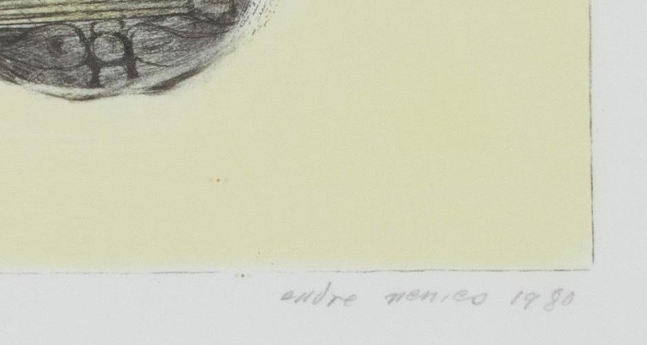 ENDRE NEMES, "RENÄSSANSENS ARV". Litografia, sign. 1980, nro. 3/150.