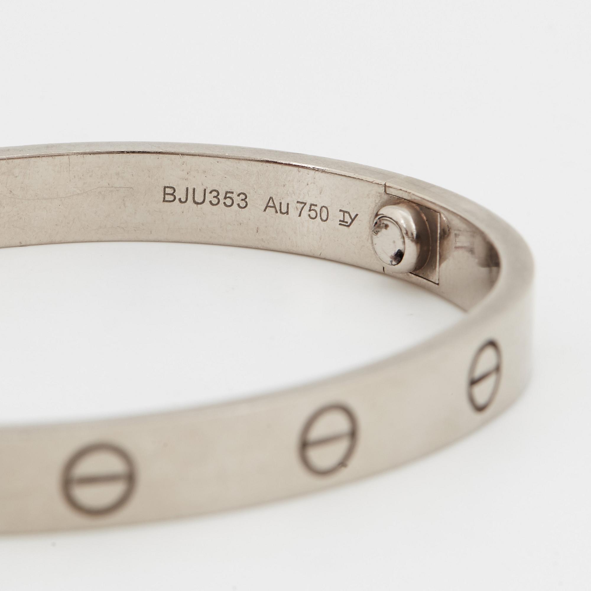 A Cartier "Love" bracelet.
