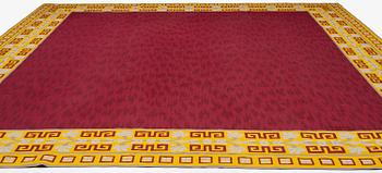 A tapestry weave carpet, c. 528 x 473 cm, signed Aubusson.