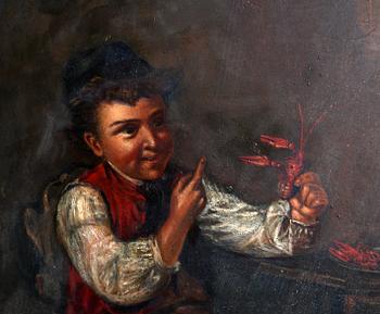 OKÄND KONSTNÄR, 1800-tal, olja på plåt, osign.