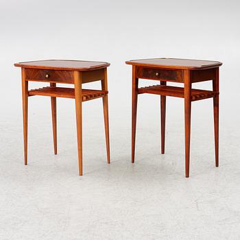 Nightstands, a pair, second half of the 20th century.