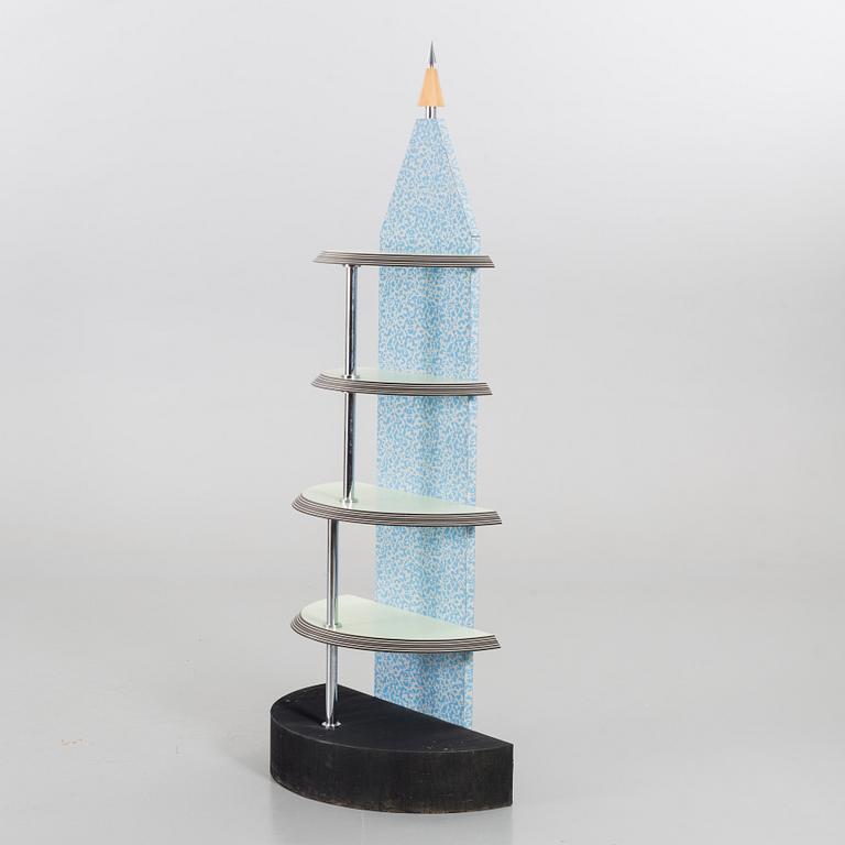 HYLLA, Ettore Sottsass, "Spugnato Laminati", Memphis studio, Alchimia, Milano.