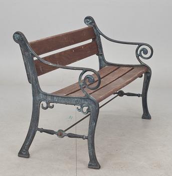 TRÄDGÅRDSBÄNK, gjutjärn, 1900-talets slut.