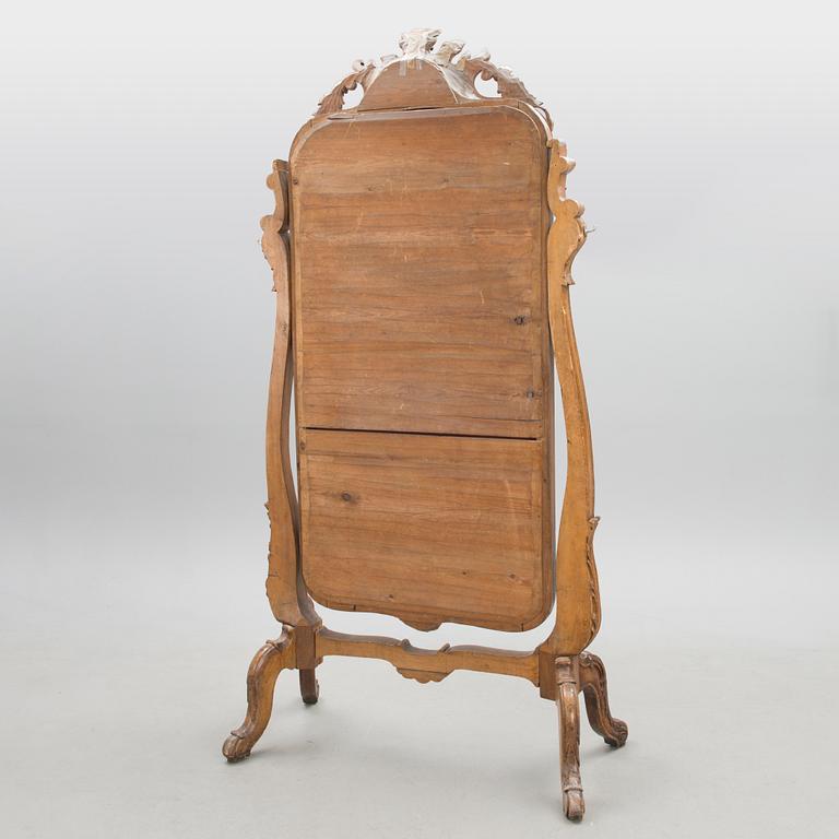 A mid-19th Century full length neo rococo mirror.