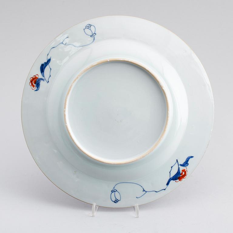 TALLRIK, porslin, Kina, 1700-tal.