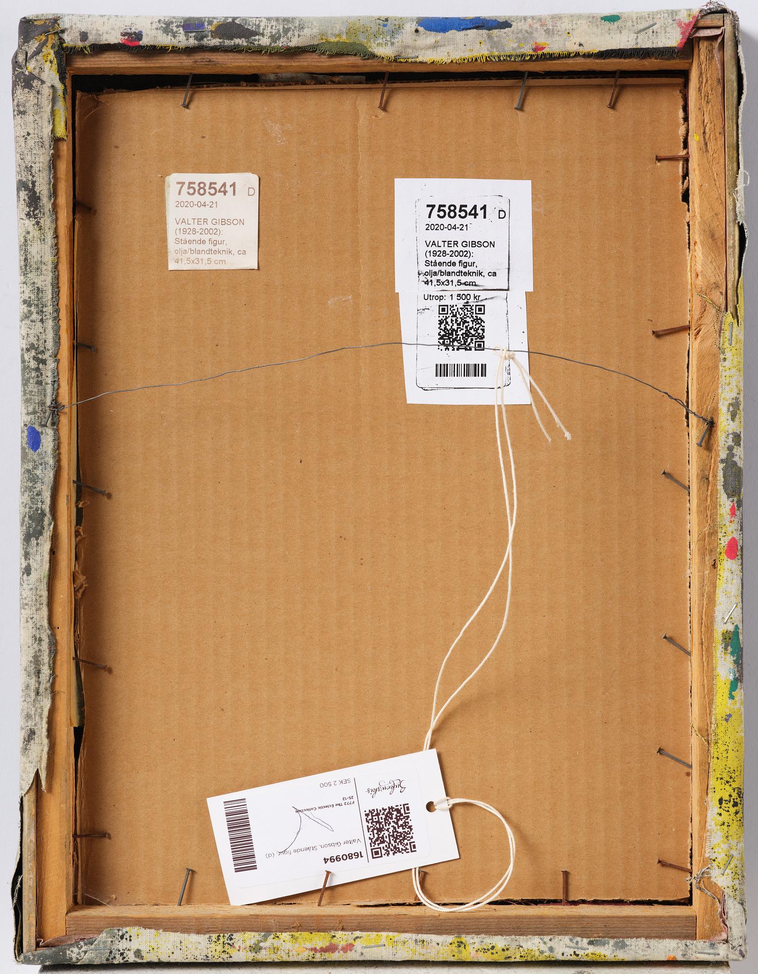 Valter Gibson, Stående figur.