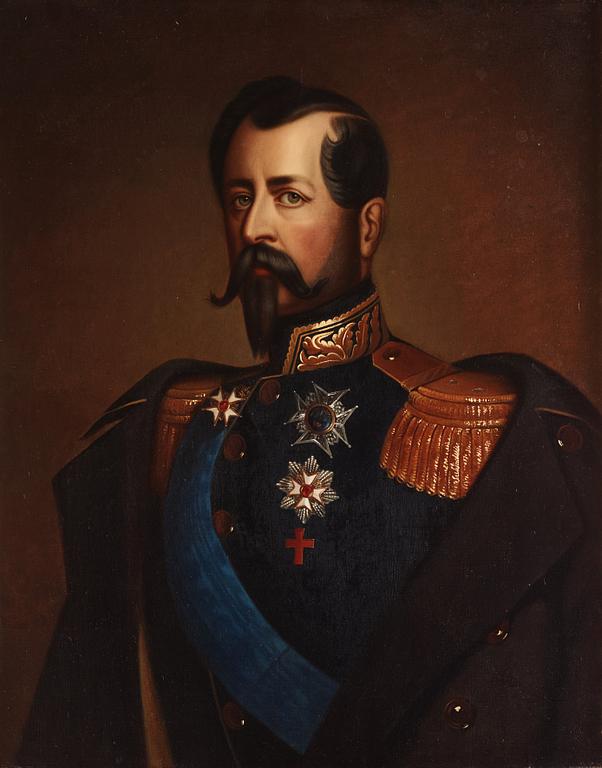 Carl Theodor Staaf Attributed to, "King Oscar I" (1799-1859).