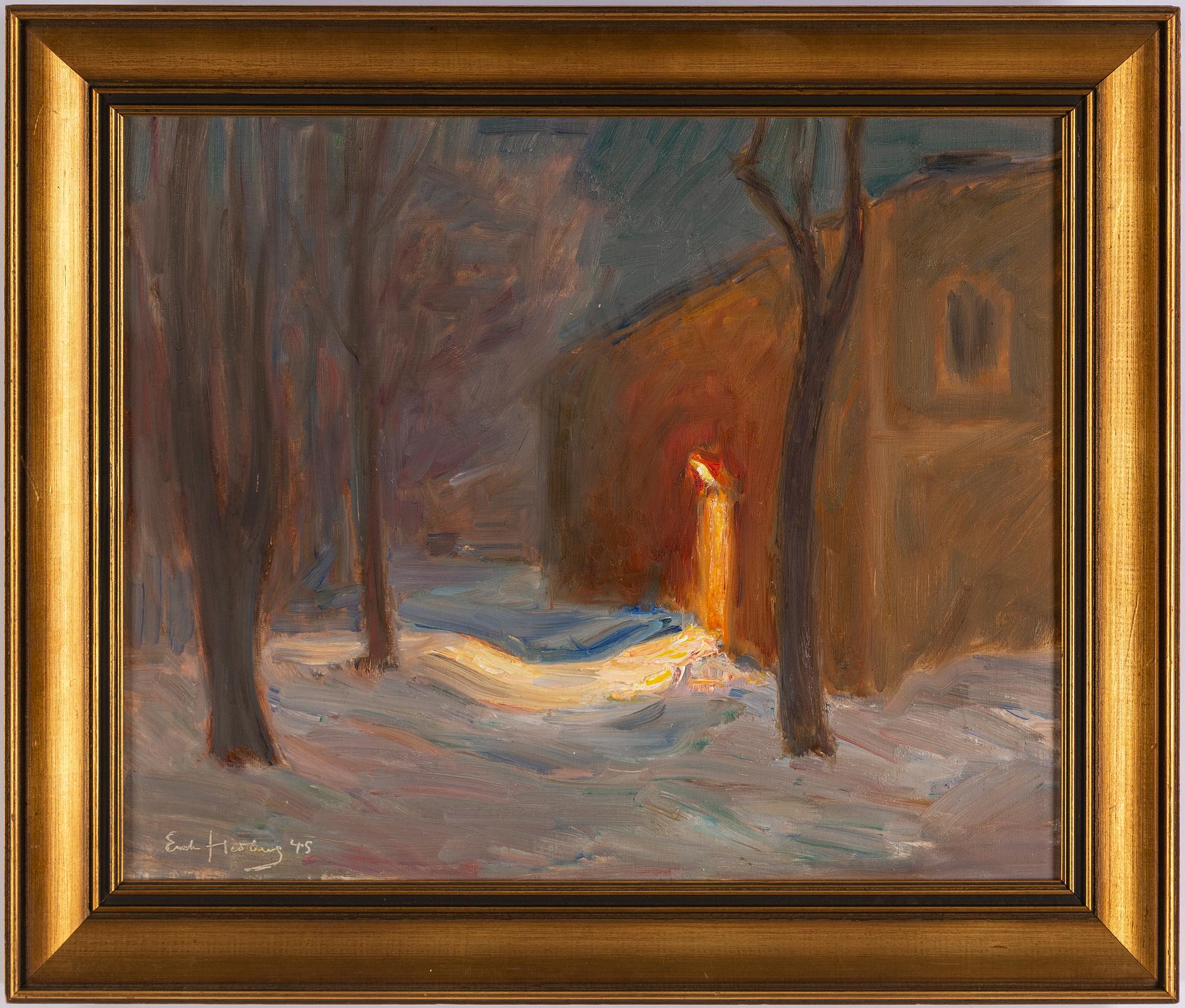 ERIK HEDBERG, oil on canvas, signed and dated -45.