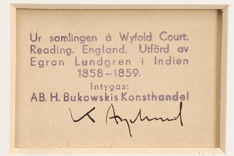 Egron Lundgren, Indian military.