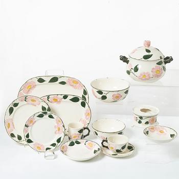 Dinner and tea service, 62 pieces, porcelain, 'Wild rose', Villeroy & Boch, Germany.