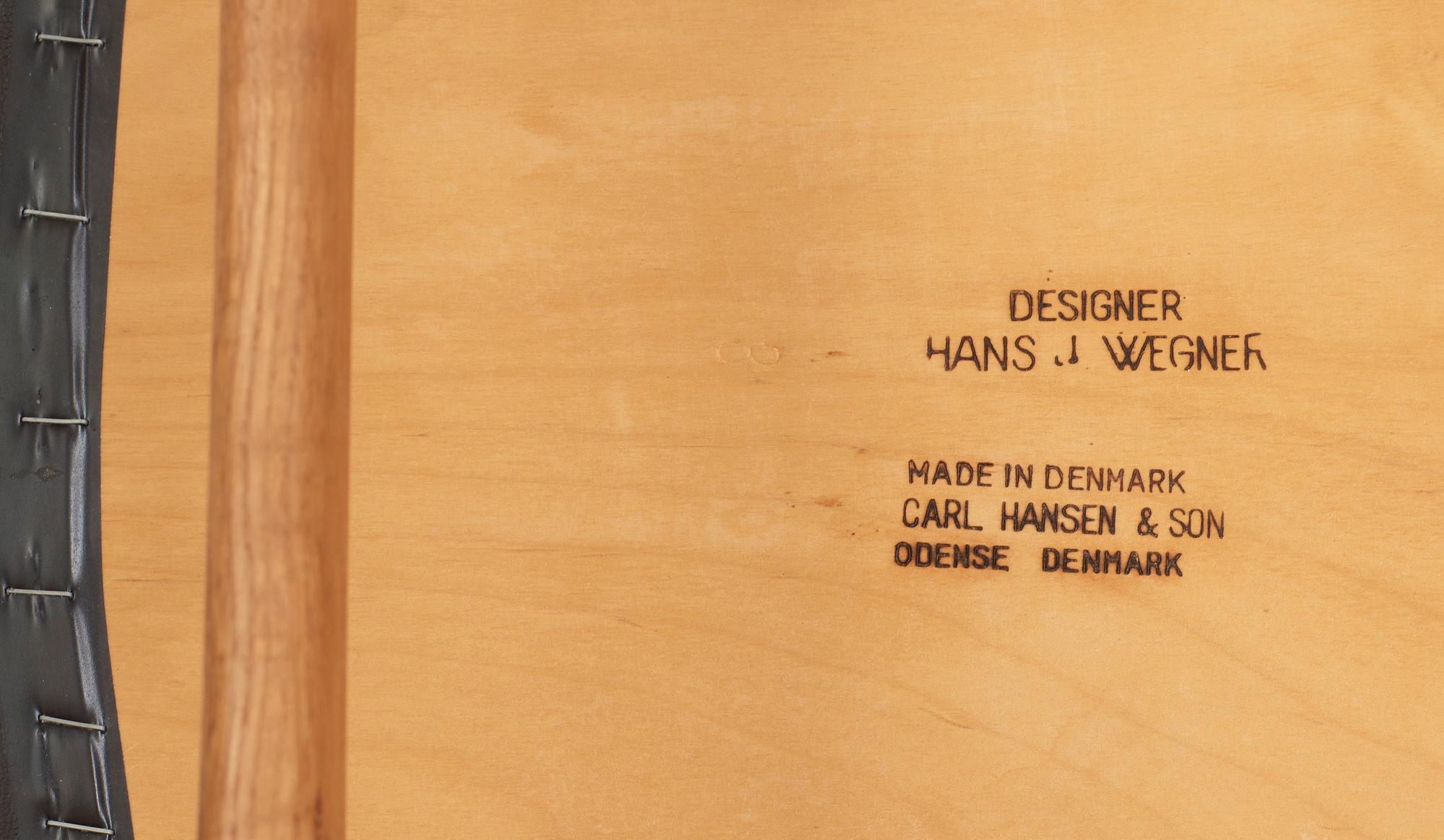 A set of eight Hans J Wegner 'CH-30' teak and oak chairs, by Carl Hansen & Son, Denmark 1950's-60's.