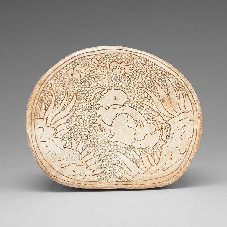 A Cizhou pillow, Song dynasty (960-1279).