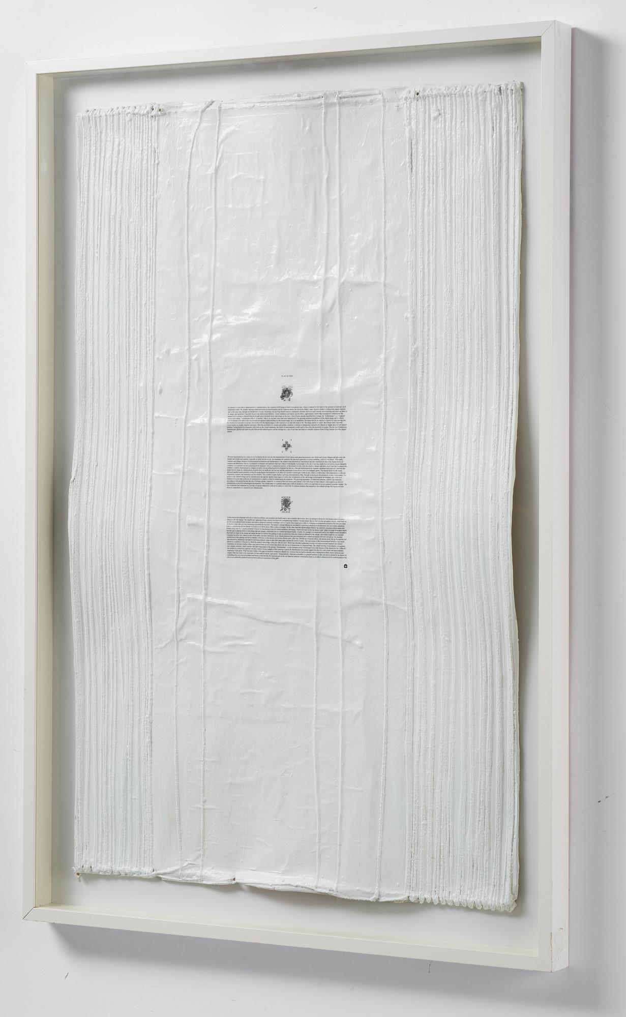 Veit Laurent Kurz, "Untitled #4 (Flag of Time Text Painting)".
