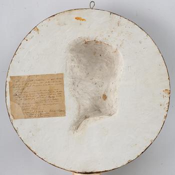 A gesso portrait medallion after J. T Sergel (1740-1814), first part 18th century.