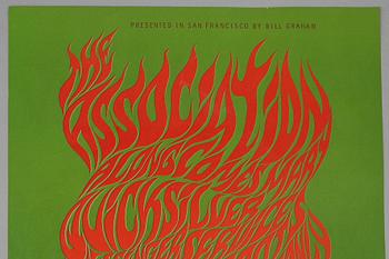 Wes Wilson, concert posters, a pair, San Francisco, 1966.