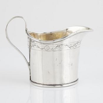 A Swedish silver cream-jug, mark of Carl Gideon Ronander, Stockholm 1808.