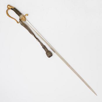 Sabel svensk, m/1889 för artilleriofficer.