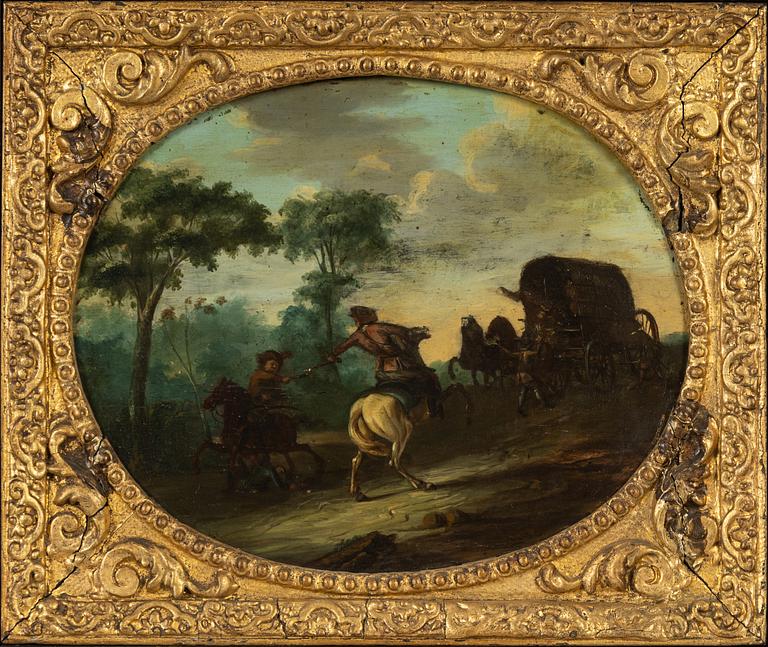 Philips Wouwerman, hans art, olja på pannå,