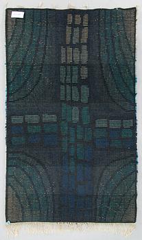 Laura Korpikaivo-Tamminen, a Finnish 1960s long-pile rug. Ca 172x106 cm.
