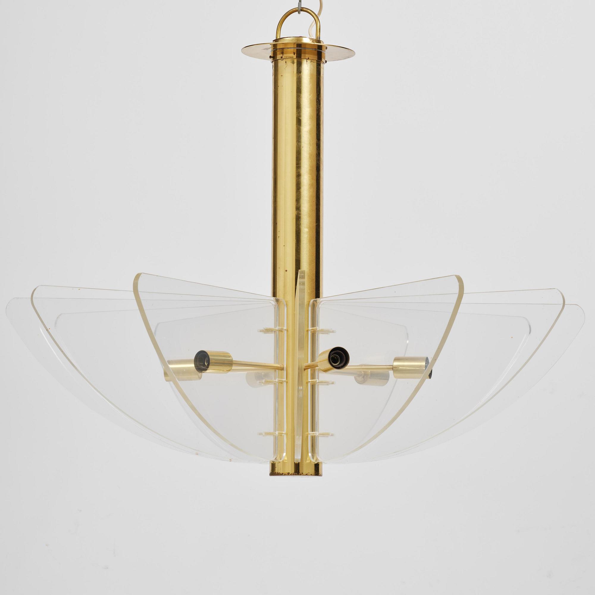 Hans-Agne Jakobsson, a rare ceiling lamp model "C 2438", Hans-Agne Jakobsson AB, Markaryd, 1970s.