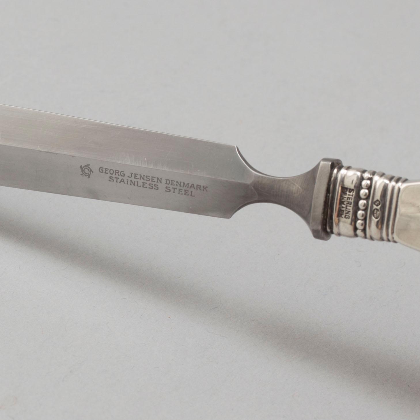 GEORG JENSEN, a sterling silver letter opener, Denmark.